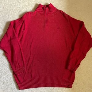 Izod Red Half Zip Sweater XL